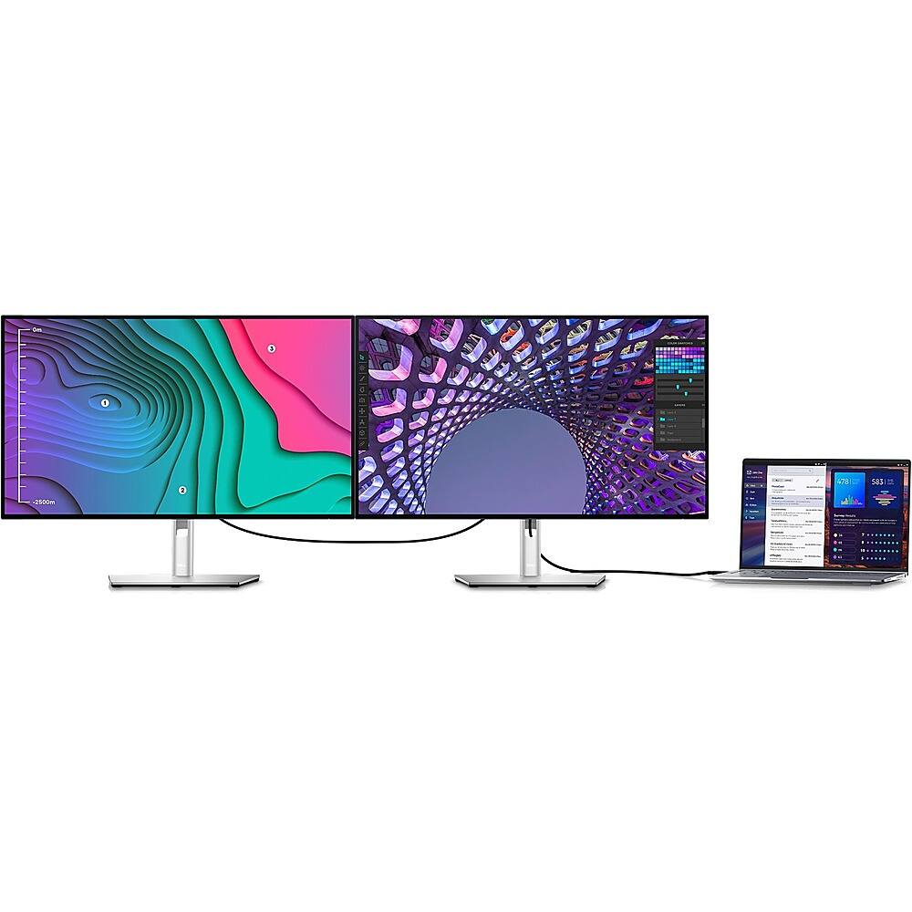 Alt View 23. Dell - UltraSharp 27" LCD 4K UHD Monitor (DisplayPort, USB, HDMI) - Black, Silver.