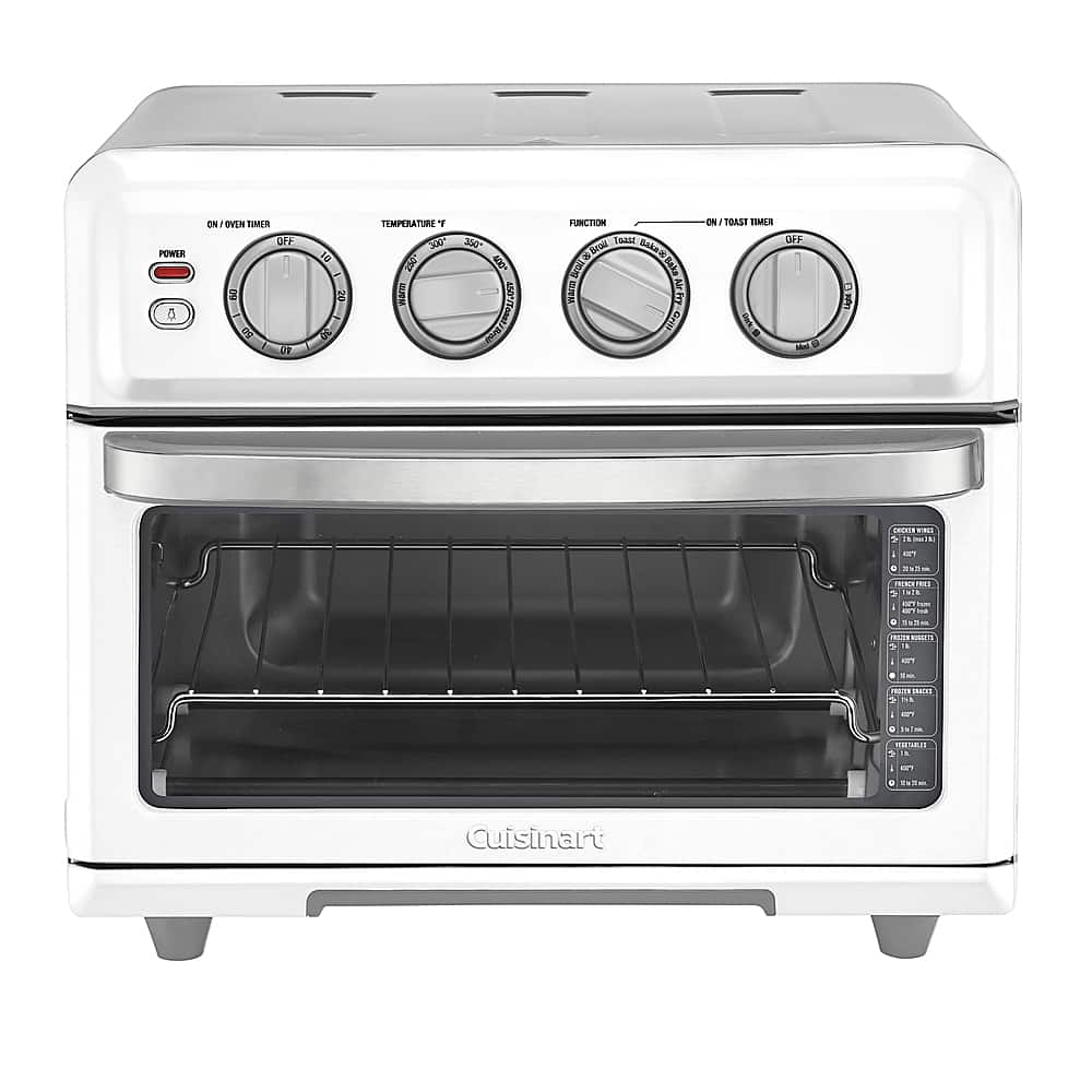 Alt View 11. Cuisinart - Air Fryer 0.6 Cu. Ft. Toaster Oven with Grill - White.