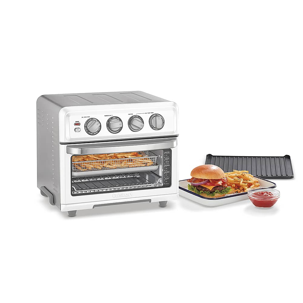 Alt View 13. Cuisinart - Air Fryer 0.6 Cu. Ft. Toaster Oven with Grill - White.