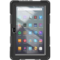 SaharaCase - Protection Hand Strap Series Case for Amazon Fire 7 (2022) - Black - Front_Zoom