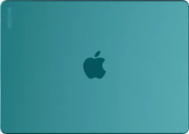 Front. Incase - Hardshell Case for the 2021 MacBook Pro 16" - Fountain Blue.