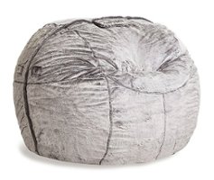 Lovesac - SuperSac in Wombat Phur - Charcoal - Front_Zoom