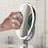 Alt View 11. Sharper Image - SpaStudio Vanity Sound, 9-Inch LED Mirror with Built-In Speaker - White.