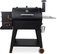 Pit Boss - Sportsman 820 Sq. In. Pellet Grill with Wi-Fi & Bluetooth Connectivity - Black - Angle_Zoom