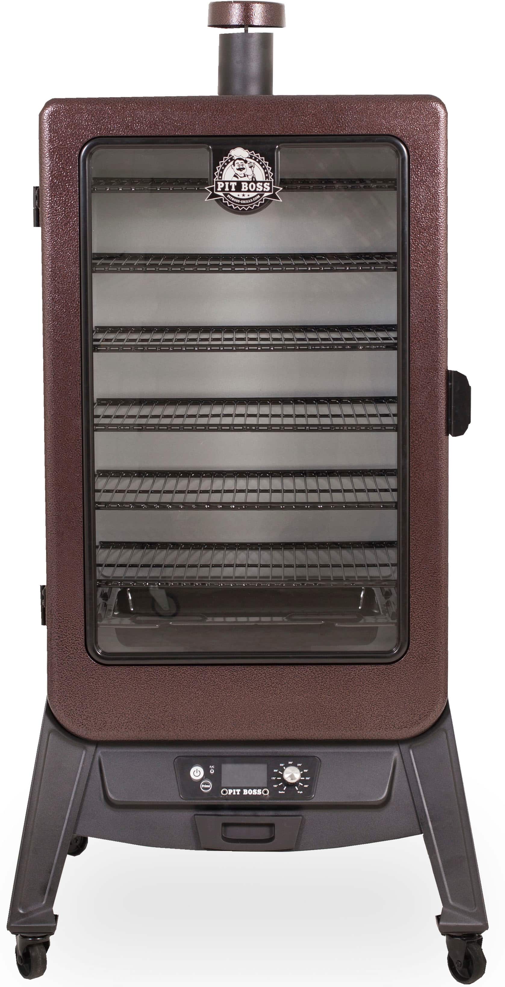 Pit Boss - 7 Series Vertical Pellet Smoker - Mahogany - Front_Zoom