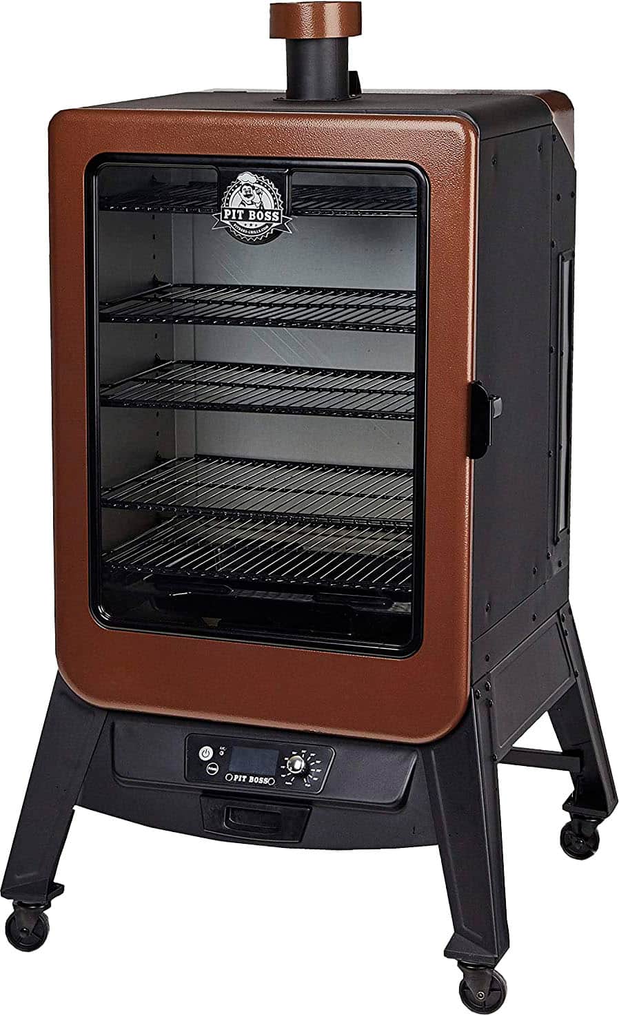 Angle. Pit Boss - Vertical Pellet Smoker - Mahogany.