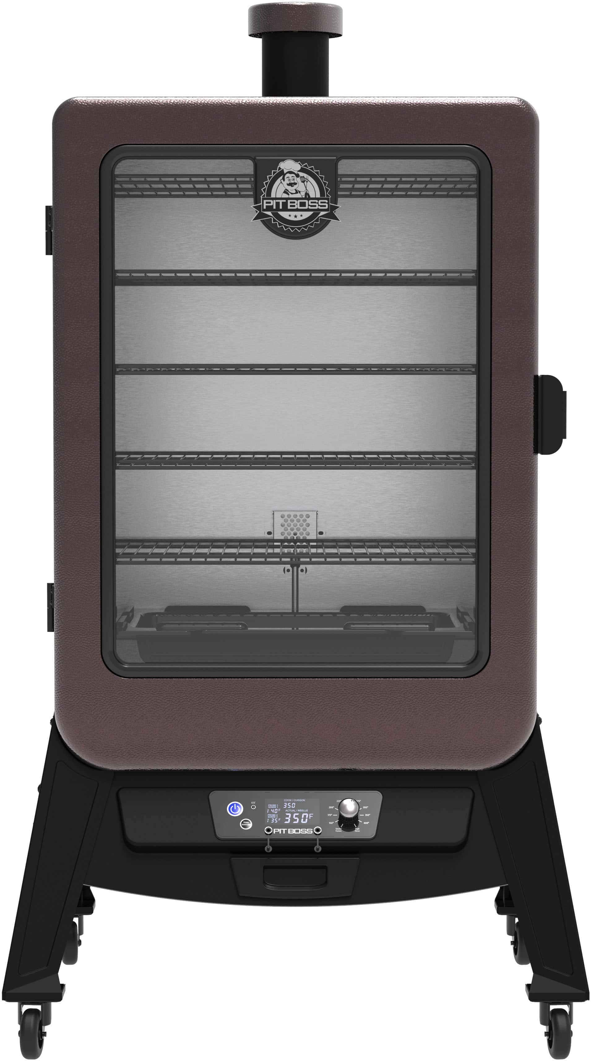 Pit Boss - 5 Series Vertical Pellet Smoker - Mahogany - Front_Zoom