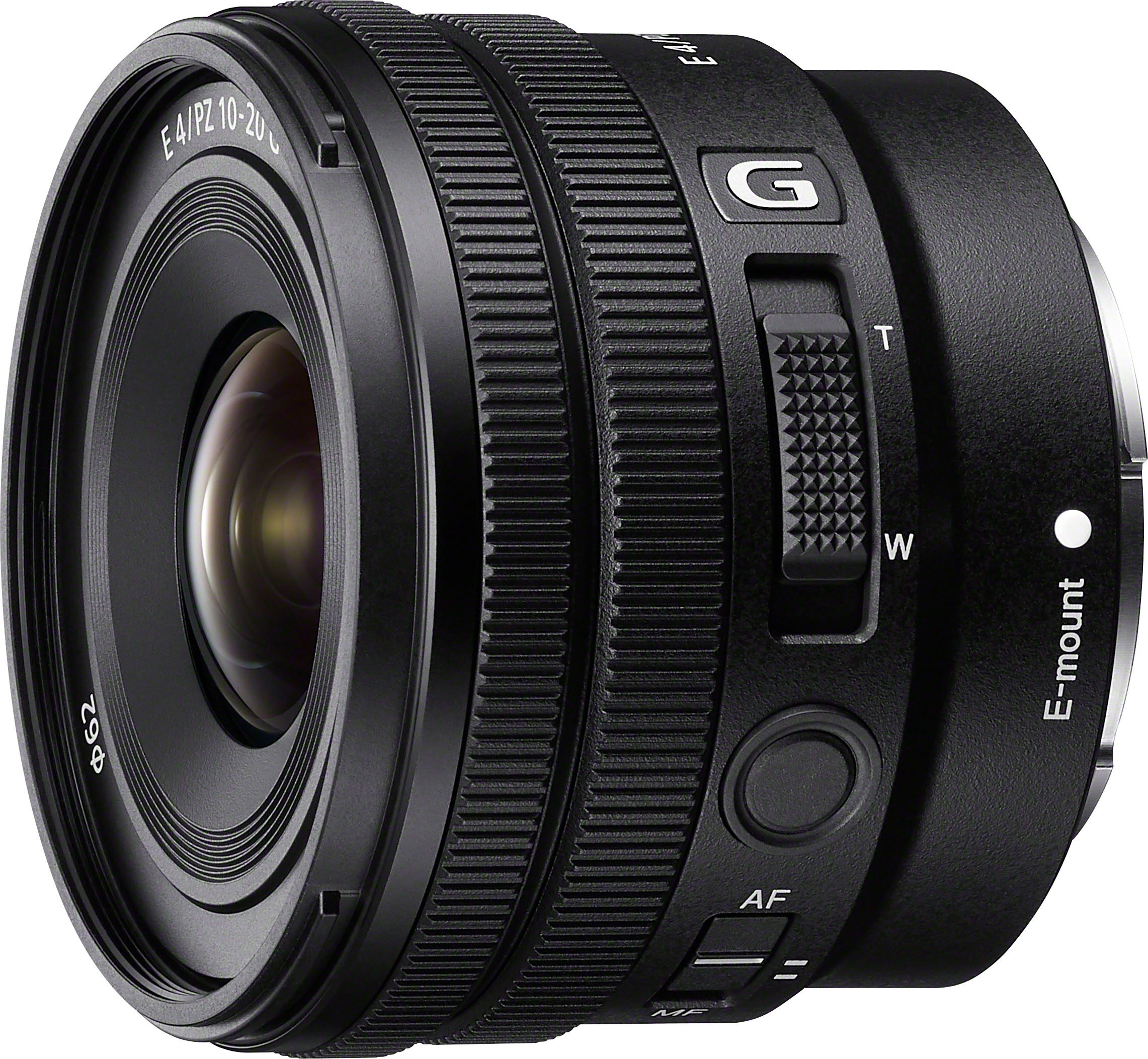 Angle View: Sony - E PZ 10-20mm F4 G APS-C constant aperture power zoom lens G lens - Black