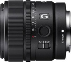 Sony - E 15mm F1.4 G APS-C Large-aperture wide-angle G lens - Black - Front_Zoom