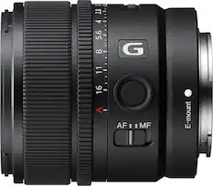 Front. Sony - E 15mm F1.4 G APS-C Large-aperture wide-angle G lens - Black.