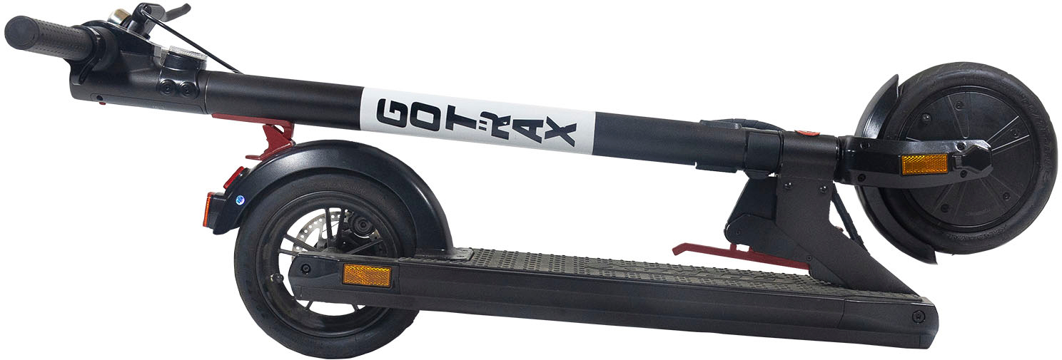 Left View: GoTrax - Xr Elite Commuting Electric Scooter w/19mi Max Operating Range & 15.5 Max Speed - Black