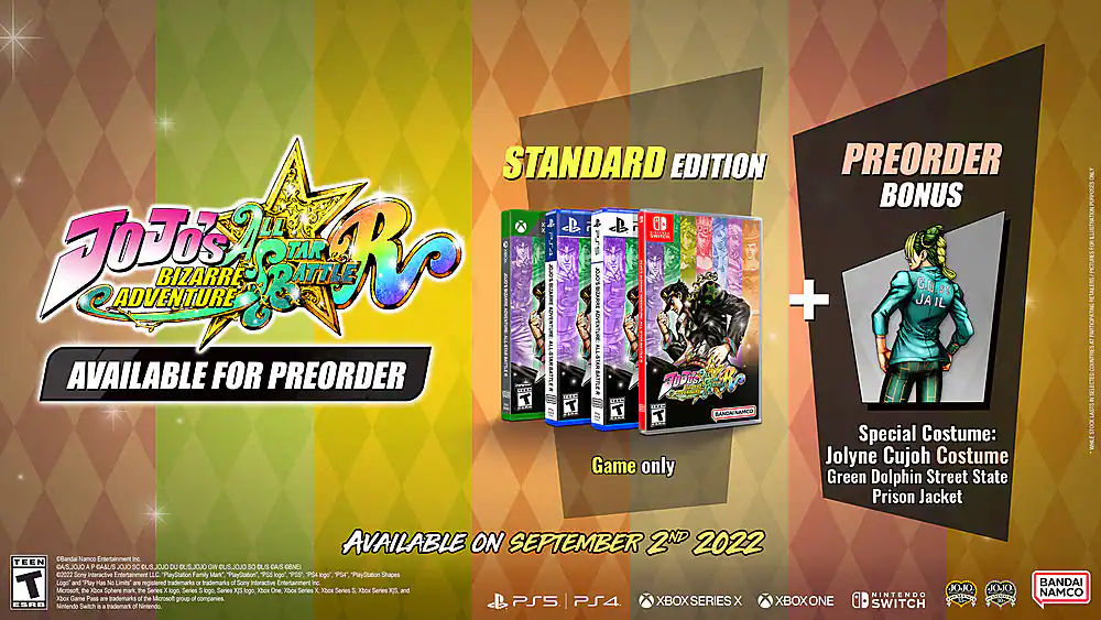 Angle. BANDAI NAMCO Entertainment - JoJo’s Bizarre Adventure All-Star Battle R.