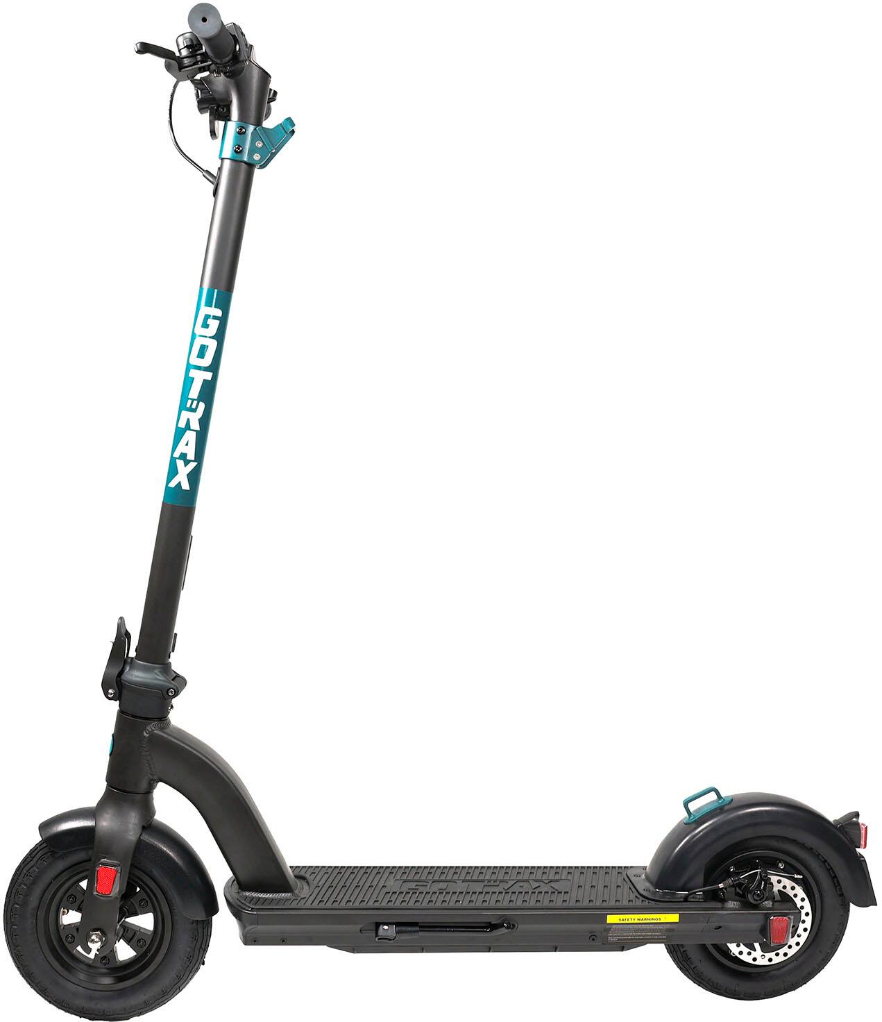 Left. GoTrax - G Max Ultra Commuting Electric Scooter w/ 45mi Max Operating Range & 20 Max Speed - Black.