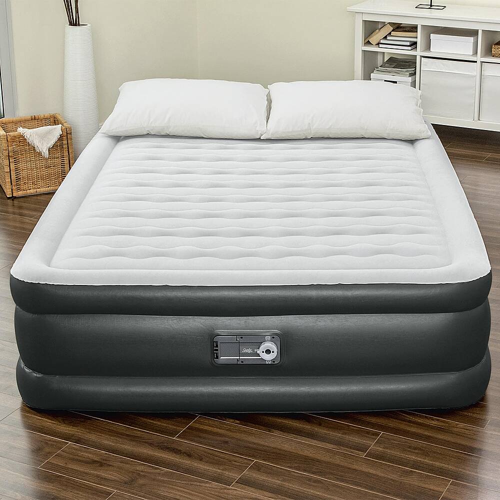 Alt View 15. Sealy - Inflatable Mattress Airbed w/ Built-In Air Pump - Black.