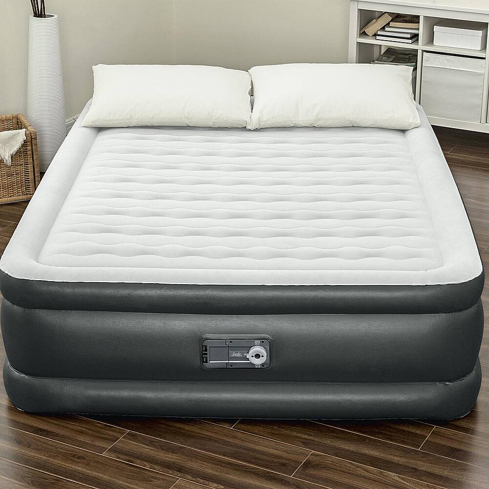 Alt View 16. Sealy - Inflatable Mattress Airbed w/ Built-In Air Pump - Black.