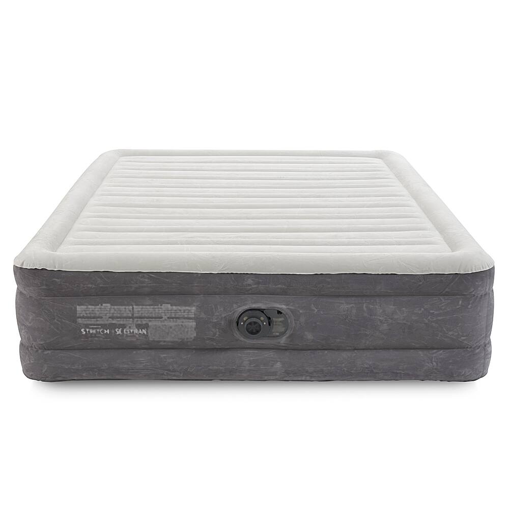 Alt View 16. Intex - 18-inch Inflatable Elevated Premium Comfort Airbed w/ Built-In Pump, King - Blue.