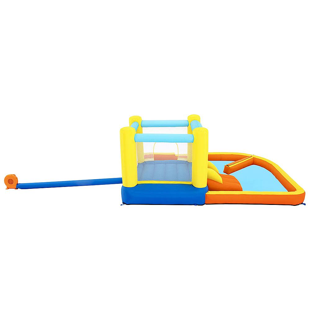 Back. Bestway - Fast Inflatable Beach Bounce Water Park with Air Blower and Bag - Multicolor.