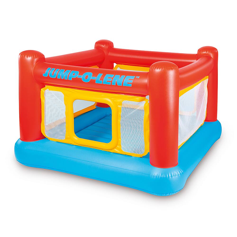 Angle. Intex - Jump-O-Lene Inflatable Playhouse Trampoline Bounce House - Multicolor.