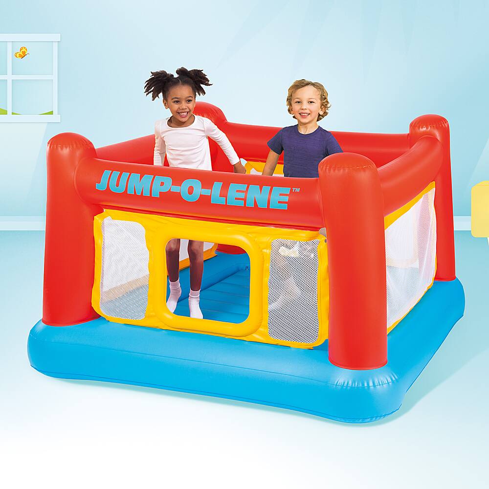 Alt View 11. Intex - Jump-O-Lene Inflatable Playhouse Trampoline Bounce House - Multicolor.