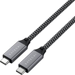 Satechi - USB4 to USB C Cable for USB Type C Devices - 30 inches/ 80cm - for Macbook and Windows laptops - Space Gray