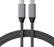 Left. Satechi - USB4 to USB C Cable for USB Type C Devices - 30 inches/ 80cm - for Macbook and Windows laptops - Space Gray.