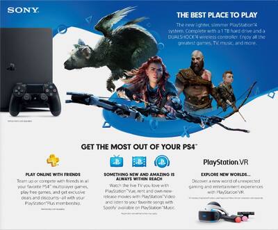 Geek Squad Certified Refurbished PlayStation 4 Slim 1TB console Geek Squad Certified Refurbished PlayStation 4 Slim 1TB console