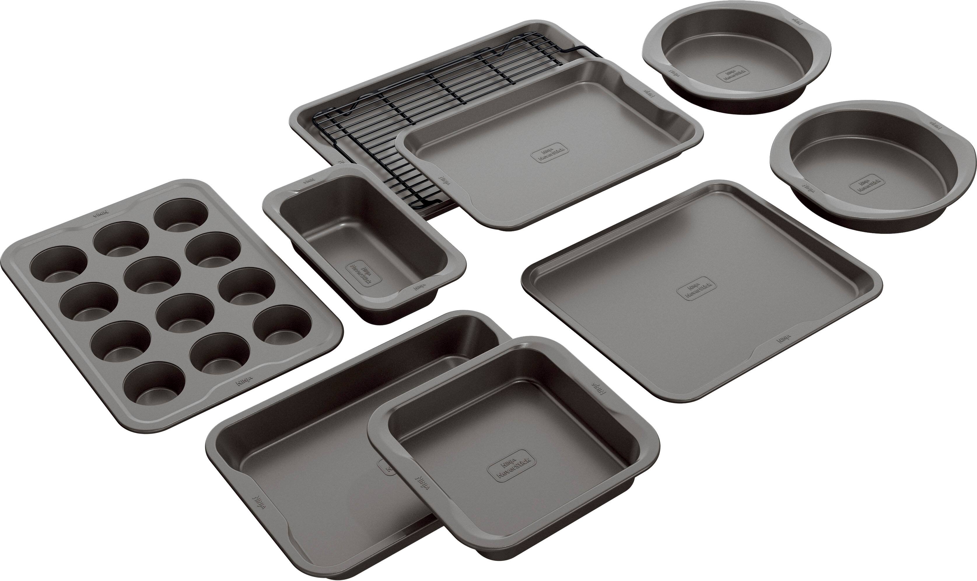 Best Buy: Ninja Foodi NeverStick Premium 10-Piece Bakeware Set Gray B39010