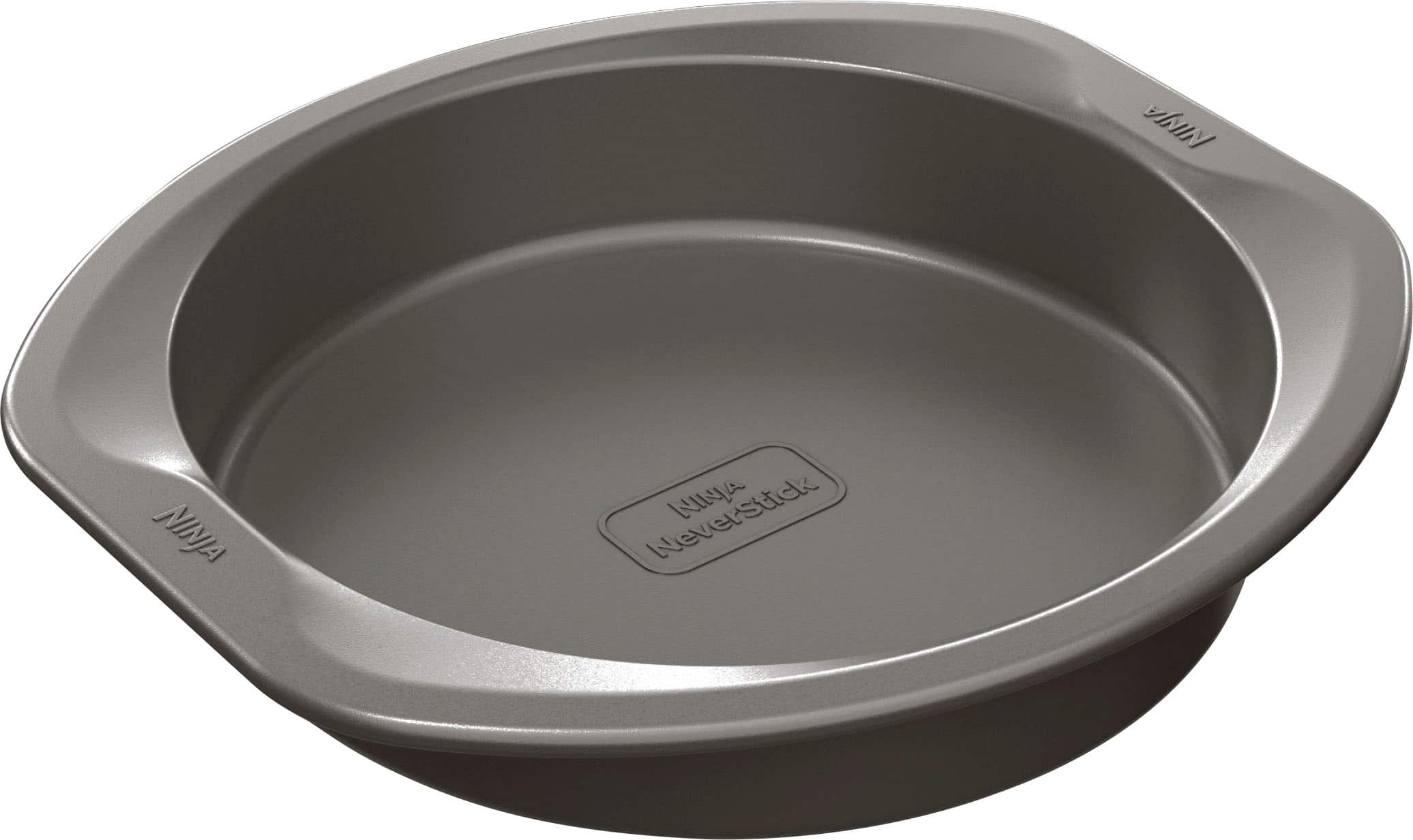 Angle View: Ninja Foodi NeverStick Premium 9” Round Cake Pan - Gray