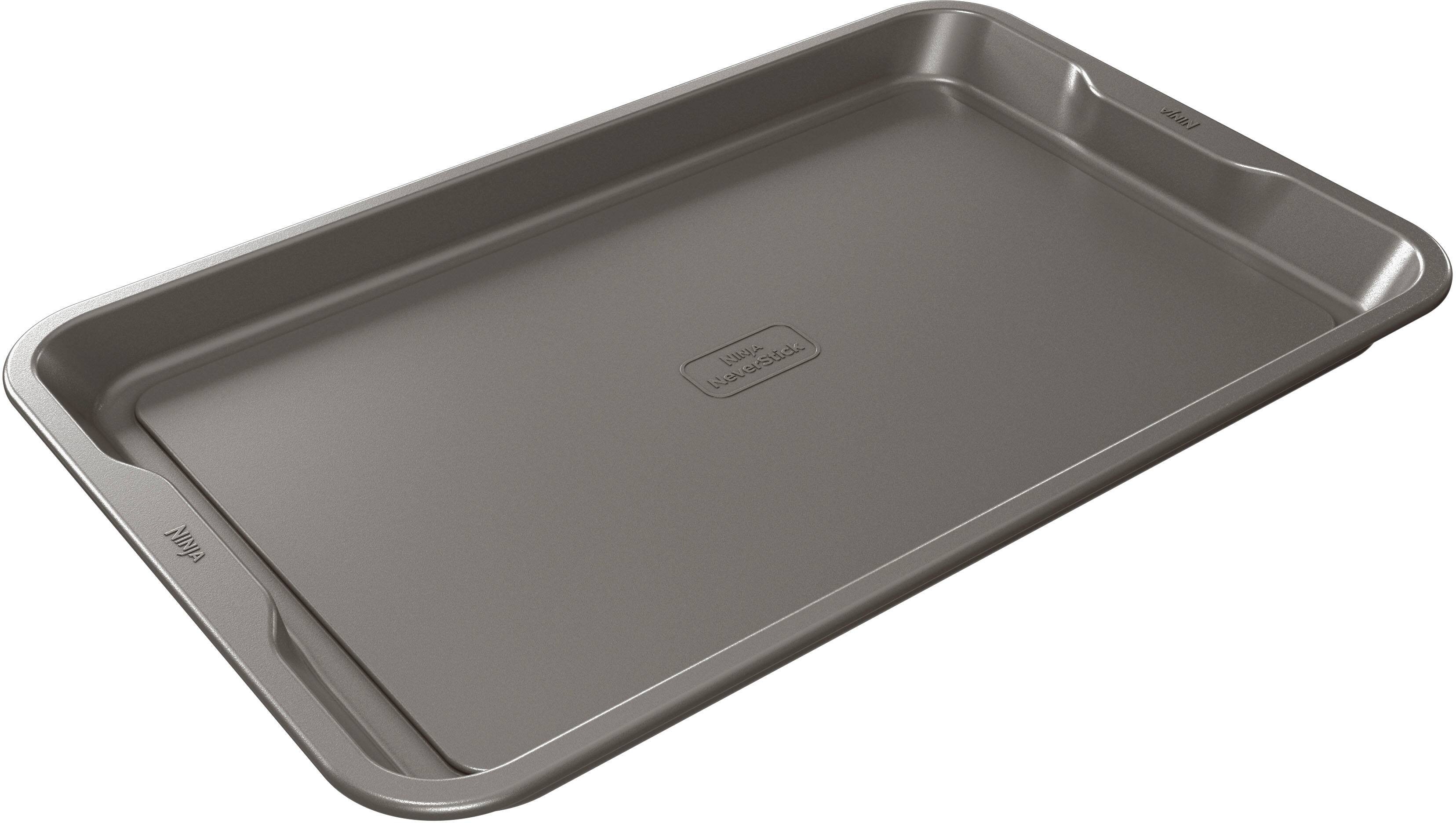 Angle View: Ninja Foodi NeverStick Premium 11” x 17” Baking Sheet - Gray