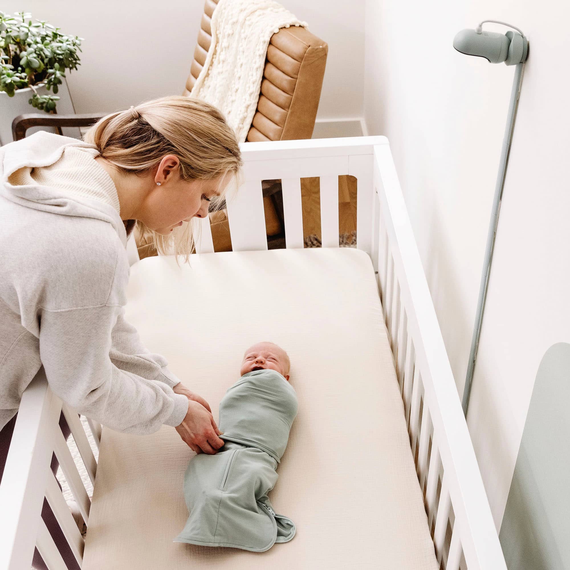 Alt View 13. Owlet - Cam 2, HD Video Baby Monitor - Sleepy Sage.