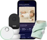 Owlet Dream Duo 2 Smart Baby Monitor: FDA-Cleared Dream Sock and Owlet Cam 2 HD Wi-Fi Video - Mint - Front_Zoom