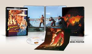 Indiana Jones and the Temple of Doom [SteelBook] [Includes Digital Copy] [4K Ultra HD Blu-ray] [1984] - Front_Zoom