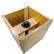 Alt View 12. Excello Global Products - 14"x14" Planter Box with Light Pole Holder - Brown.