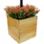 Alt View 11. Excello Global Products - 18"x18" Planter Box with Light Pole Holder - Brown.
