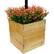 Alt View 11. Excello Global Products - 18"x18" Planter Box with Light Pole Holder - Brown.