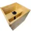 Alt View 12. Excello Global Products - 18"x18" Planter Box with Light Pole Holder - Brown.