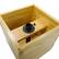 Alt View 15. Excello Global Products - 18"x18" Planter Box with Light Pole Holder - Brown.