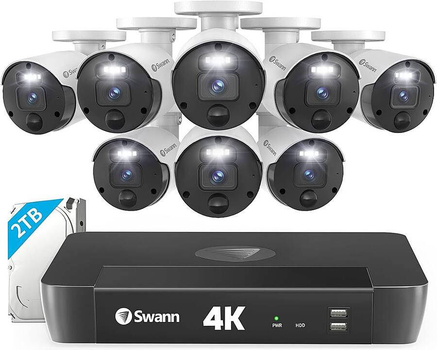 Swann Master Series Channel Camera, 4K UHD Indoor/Outdoor PoE