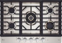 LG - STUDIO 30-in Smart Built-In Gas Cooktop with 5 Burners with UltraHeat - Stainless Steel - Front_Zoom