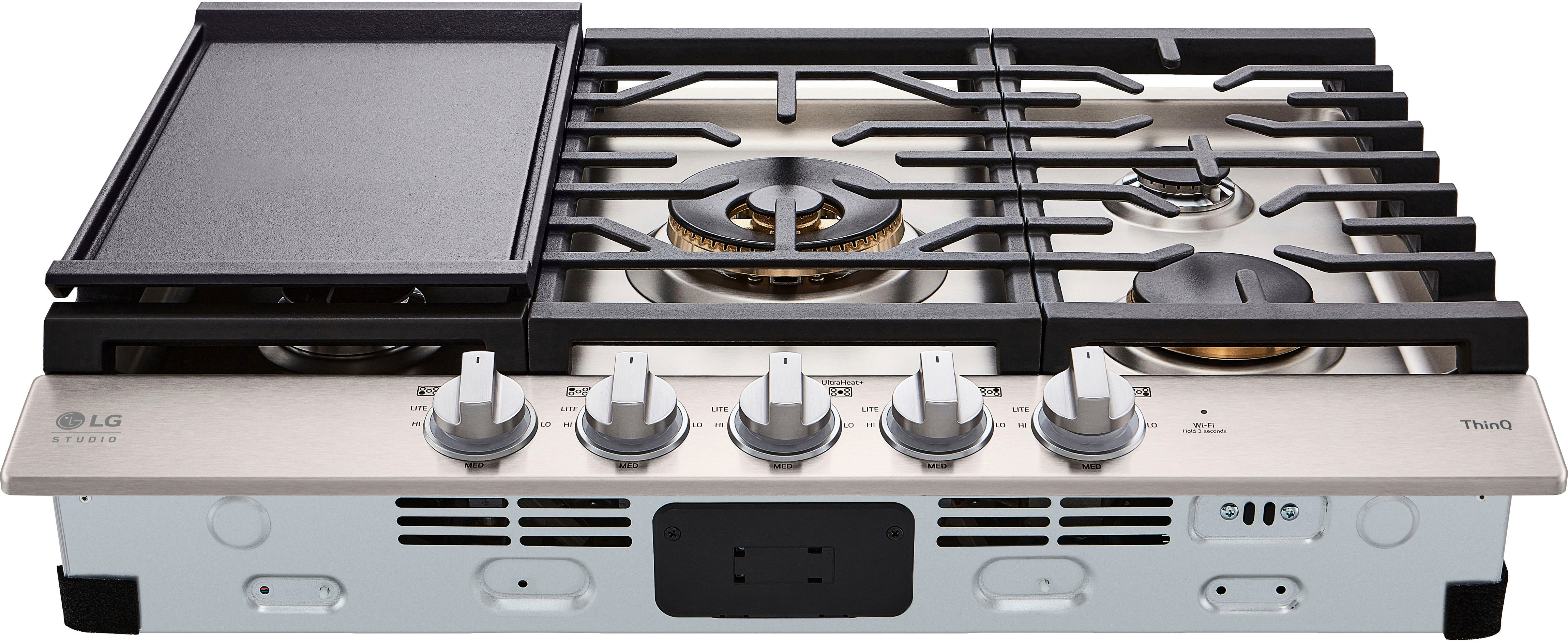 LG STUDIO 30 Built-In Gas Cooktop with 5 Burners and UltraHeat Stainless  Steel LSCG307ST - Best Buy