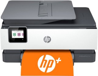 HP - OfficeJet Pro 8034e Wireless All-In-One Inkjet Printer with 12 months of Instant Ink Included with HP+ - White - Front_Zoom