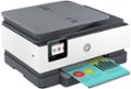 Left. HP - OfficeJet Pro 8034e Wireless All-In-One Inkjet Printer with 12 months of Instant Ink Included with HP+ - White.