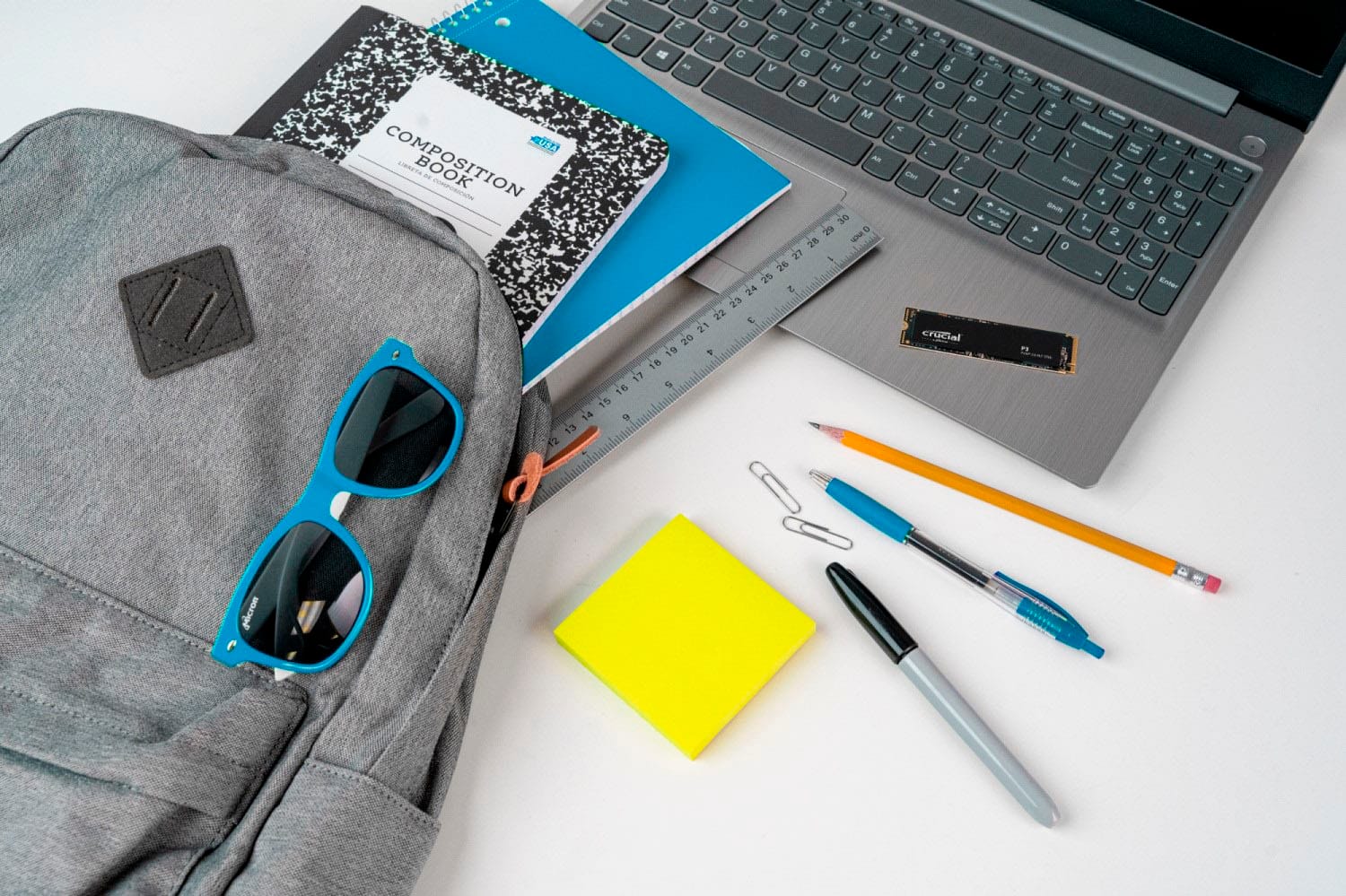 Alt View 15. Crucial - P3 1TB Internal SSD PCIe Gen 3 x4 NVMe - Black.