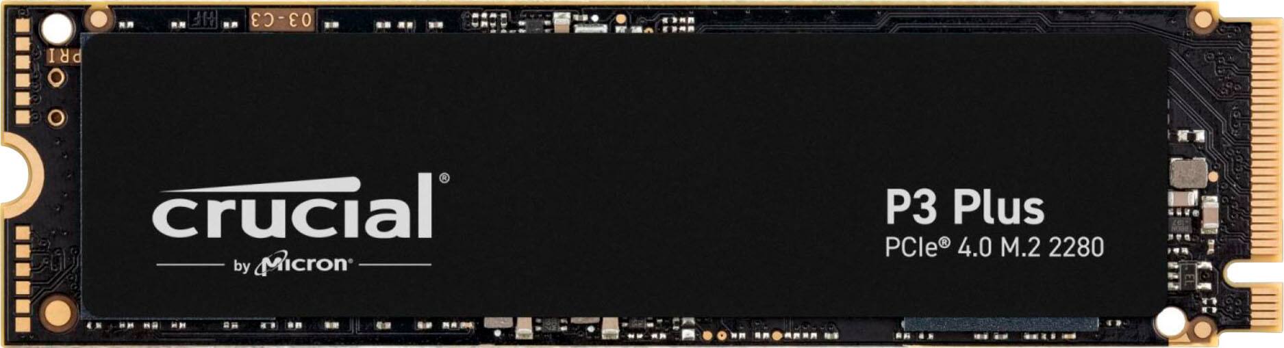Alt View 11. Crucial - P3 Plus 1TB Internal SSD PCIe Gen 4 x4  NVMe - Black.