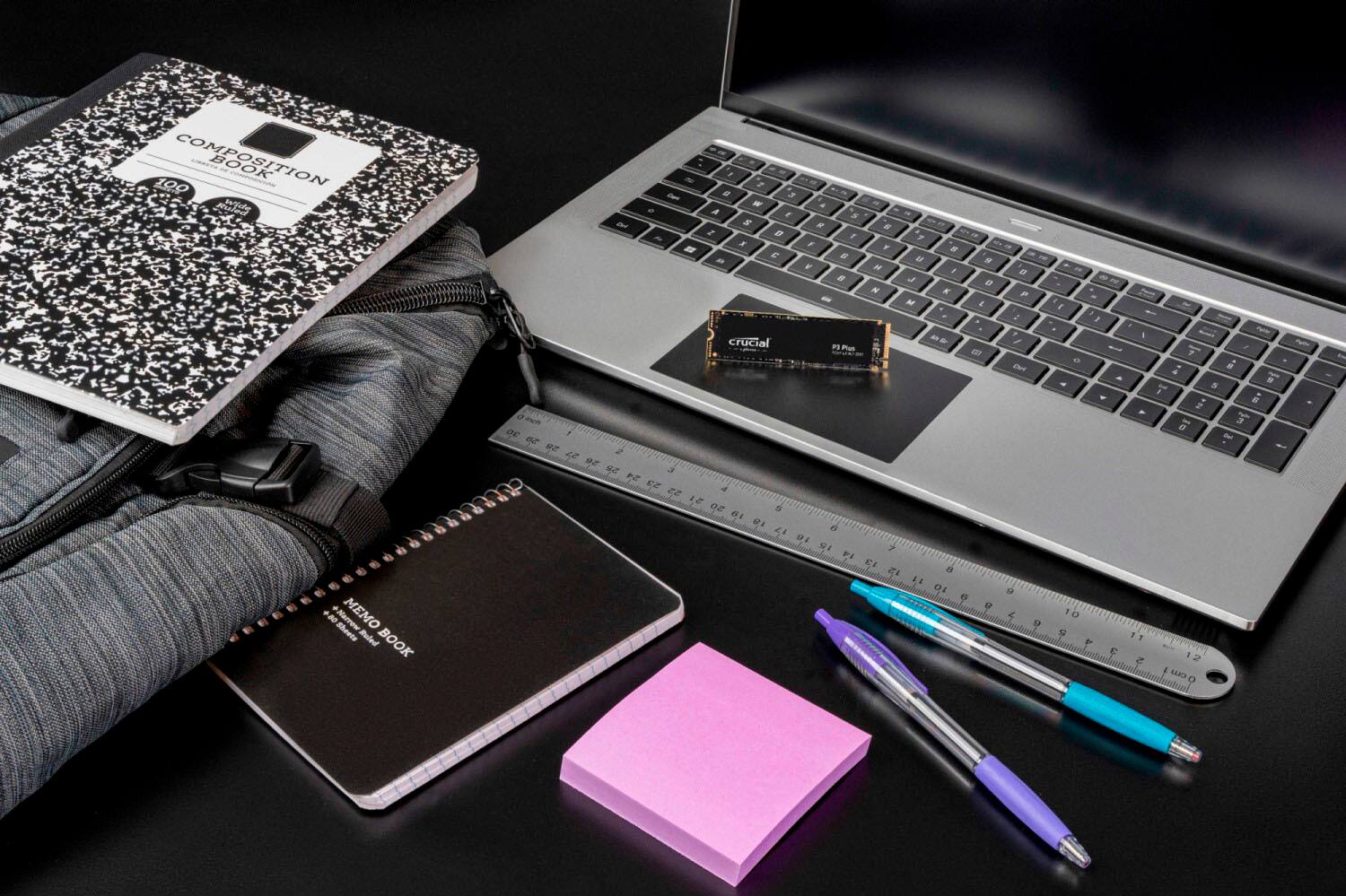 Alt View 15. Crucial - P3 Plus 1TB Internal SSD PCIe Gen 4 x4 NVMe - Black.