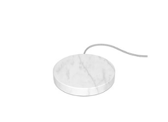 Einova - Stone 10W Wireless Charging Pad for Qi-enabled Devices - White Marble - Front_Zoom
