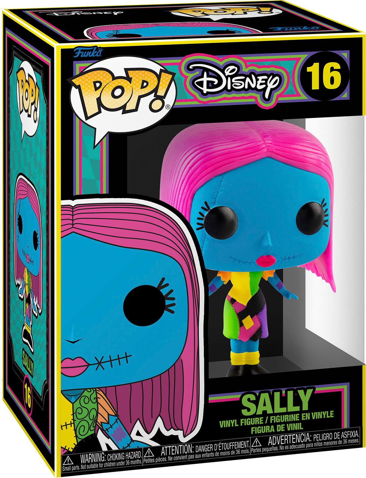 Angle. Funko - POP! Disney: The Nightmare Before Christmas (Blacklight) - Sally - Multi.