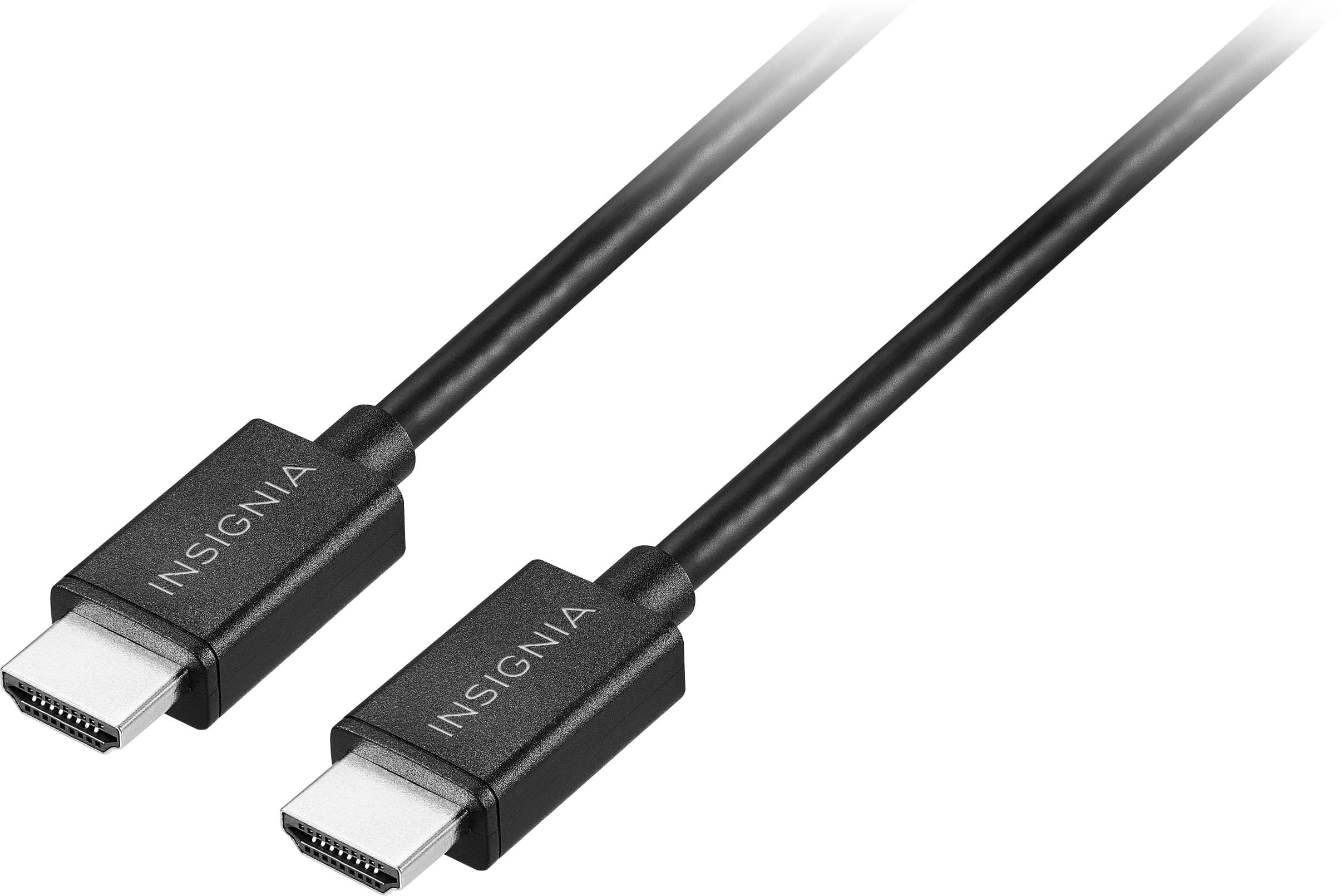 Insignia™ - 4' 4K Ultra HD HDMI Cable - Black - Front_Zoom