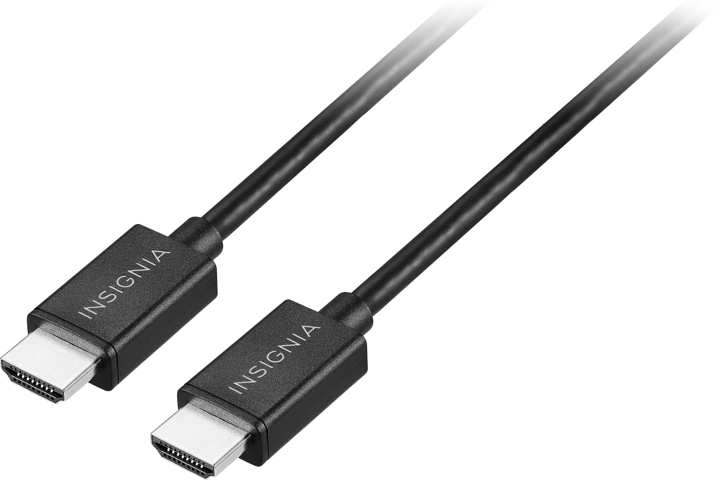 Insignia™ - 12' 4K Ultra HD HDMI Cable - Black - Front_Zoom