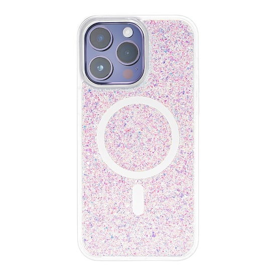 Insignia™ Hard-Shell Case with MagSafe for iPhone 14 Pro Max Pink Glitter  NS-14PMMSGLTR - Best Buy